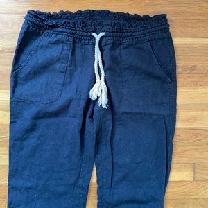 Roxy Linen Rope Tie Pants